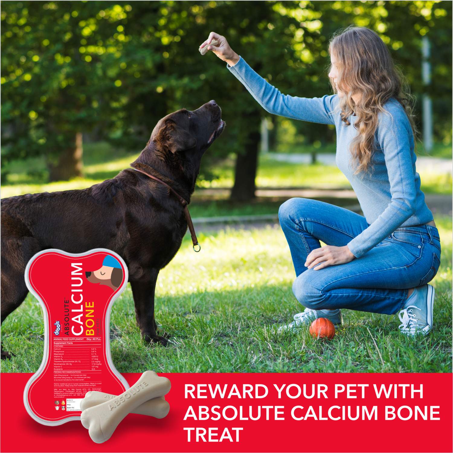 Drools Absolute Calcium Bones Dog treats (Jar) - Image 2