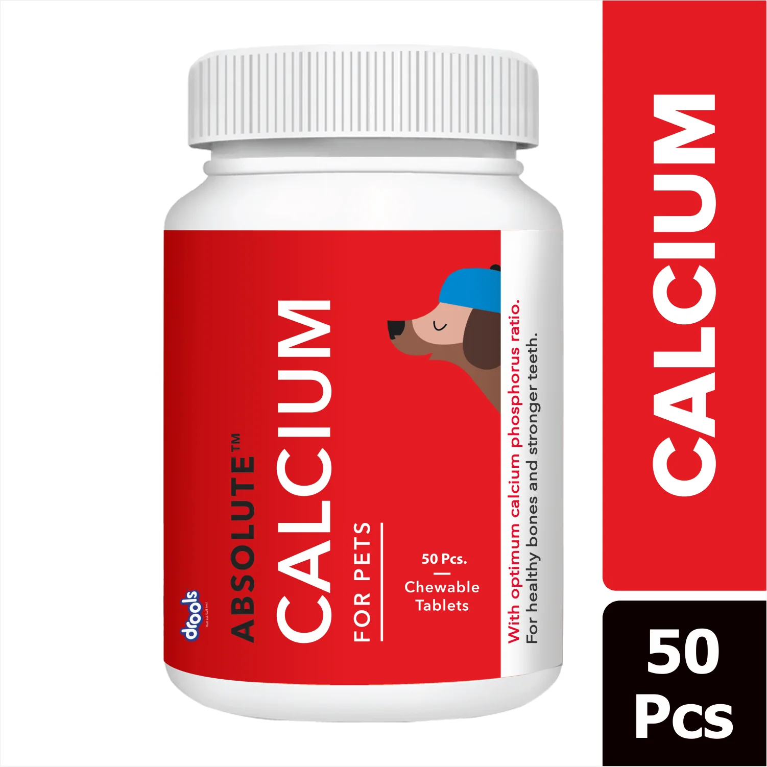 Drools Absolute Calcium Dog Supplement Tablets - Image 2