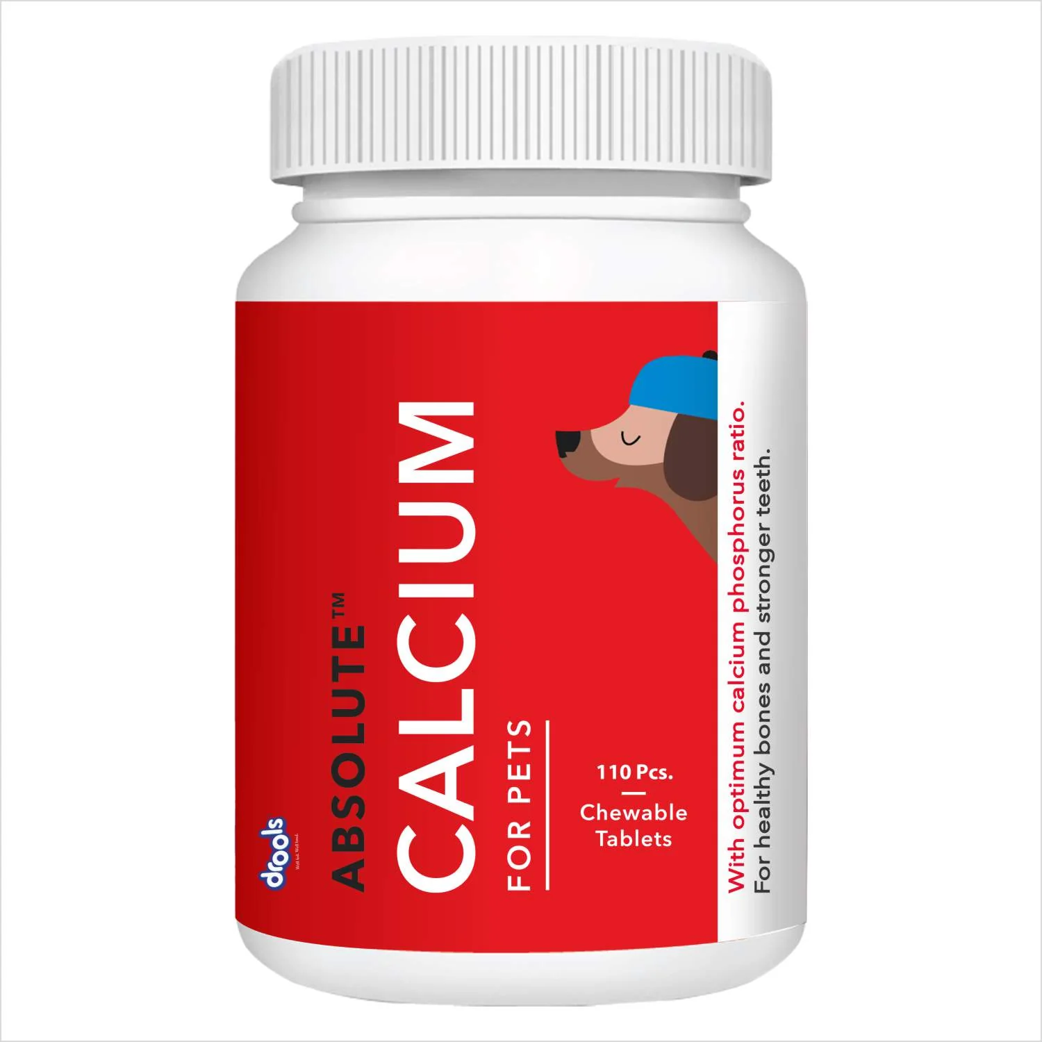 Drools Absolute Calcium Dog Supplement Tablets - Image 2