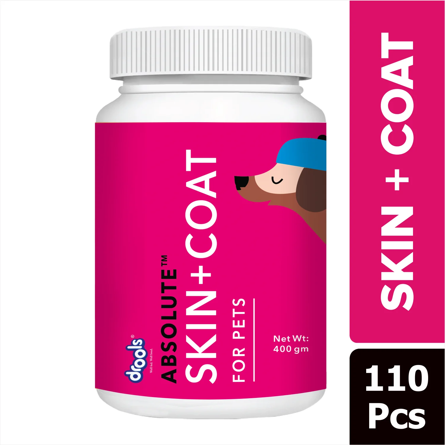 Drools Absolute Calcium, Vitamin and Skin & Coat Dog Supplement Tablets Combo - Image 14