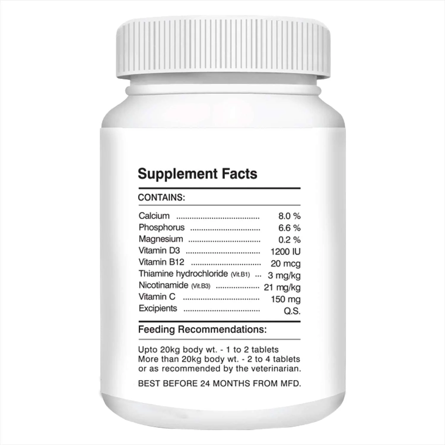 Drools Absolute Calcium, Vitamin and Skin & Coat Dog Supplement Tablets Combo - Image 3