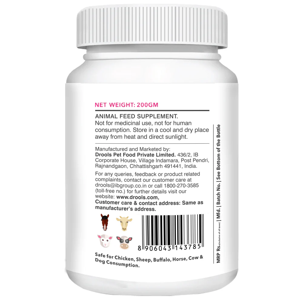 Drools Absolute Skin & Coat and  Absolute Calcium Supplement Tablets for Dogs Combo - Image 7