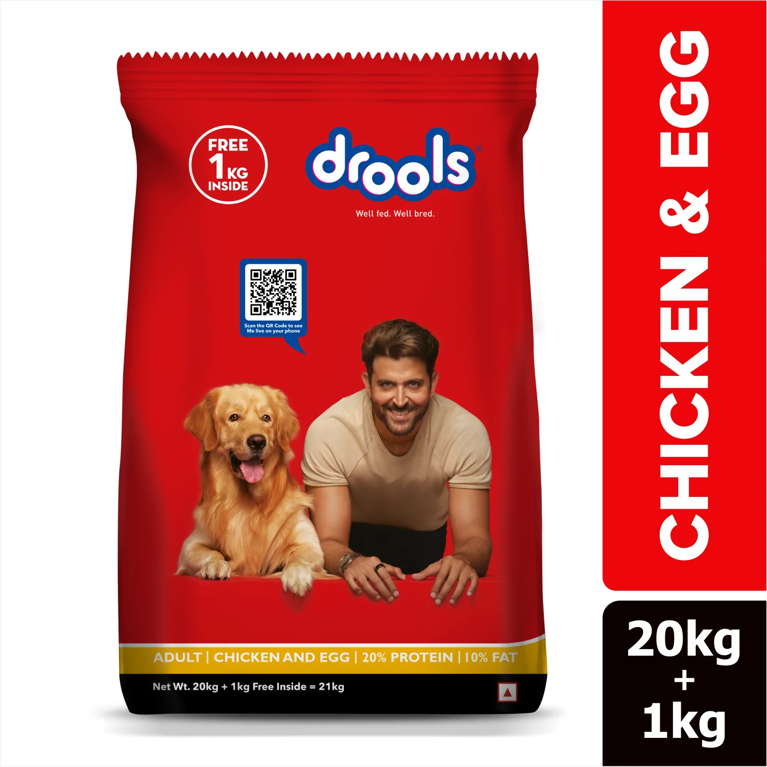 Drools Chicken and Egg Adult Dog Dry Food - Image 2