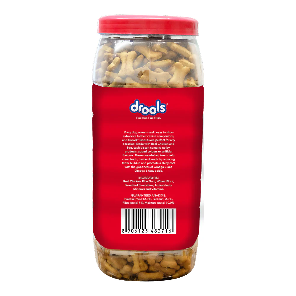 Drools Chicken and Egg Biscuit Dog Treats - Image 3
