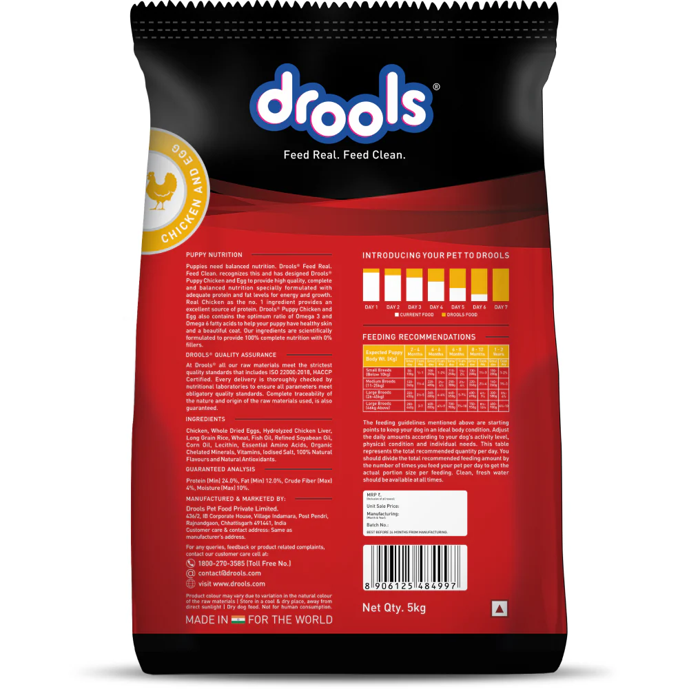 Drools Chicken and Egg Puppy Dog Dry Food - Image 20