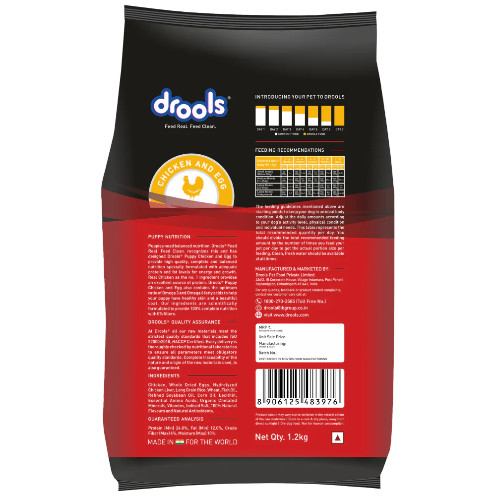 Drools Chicken and Egg Puppy Dog Dry Food - Image 6