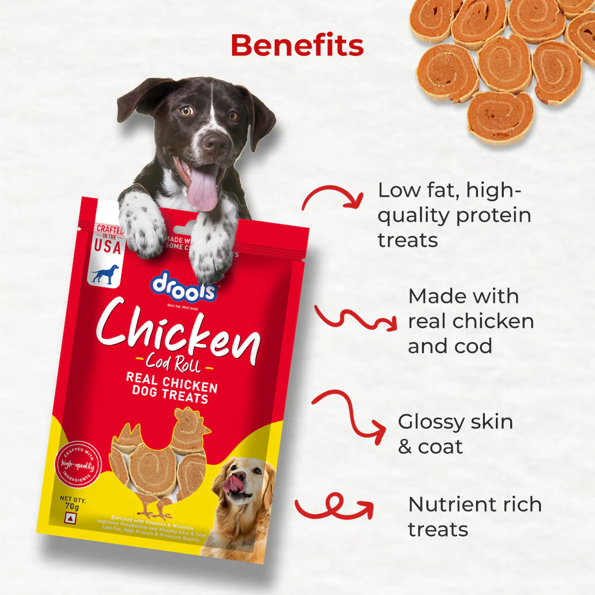 Drools Chicken Cod Roll Dog Treats - Image 6