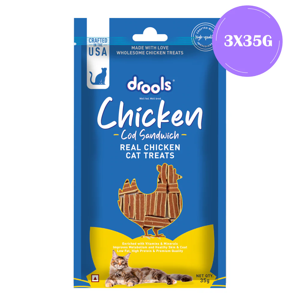 Drools Chicken Cod Sandwich Cat Treats - Image 3