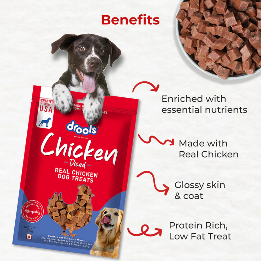 Drools Chicken Diced Dog Treats - Image 5