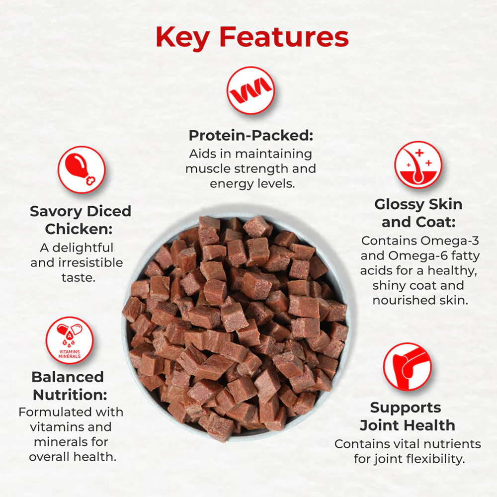 Drools Chicken Diced Dog Treats - Image 6
