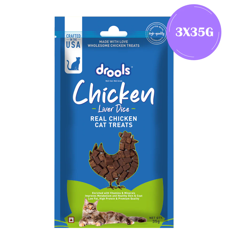 Drools Chicken Liver Dice Cat Treats - Image 2