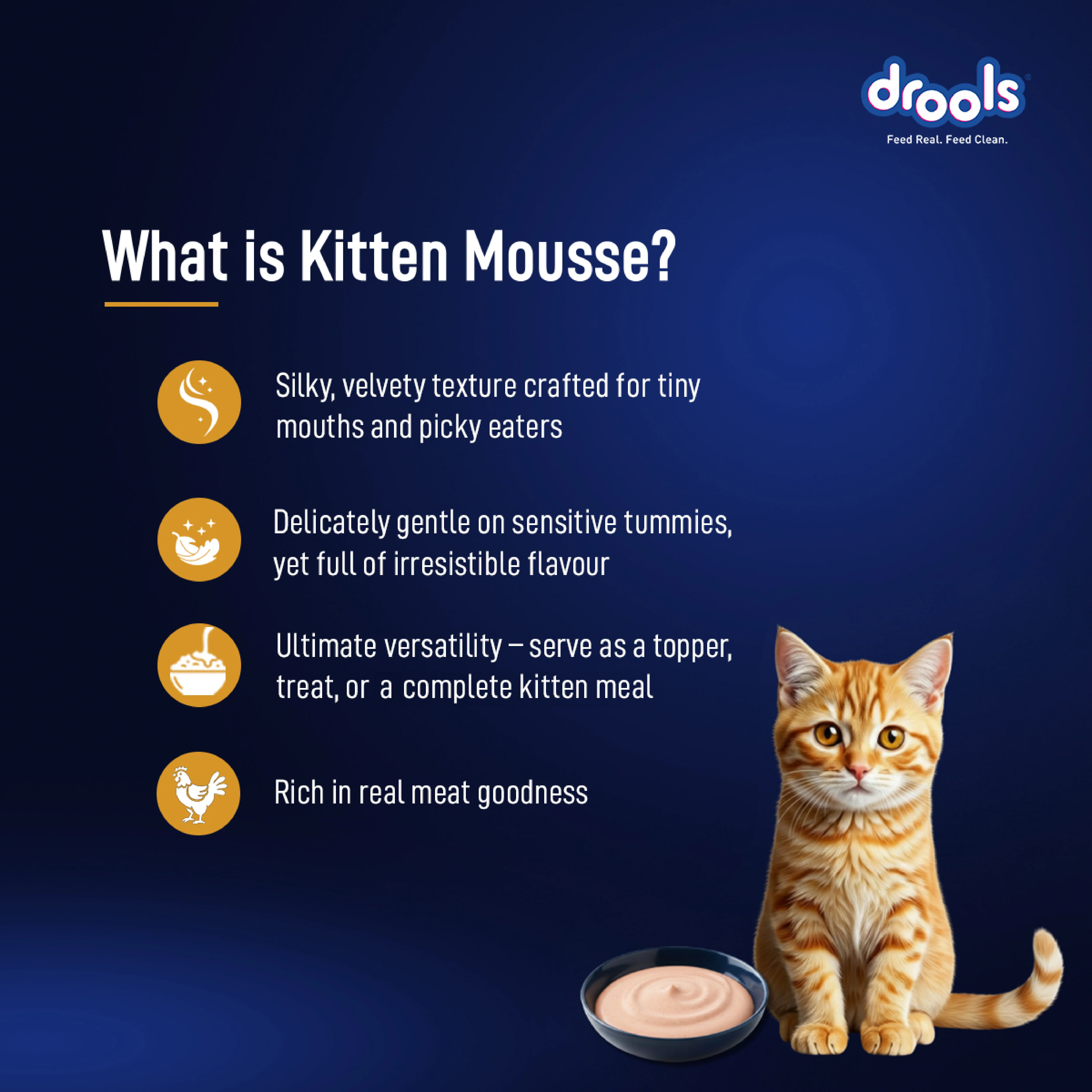 Drools Chicken Mousse Kitten Cat Wet Food - Image 2