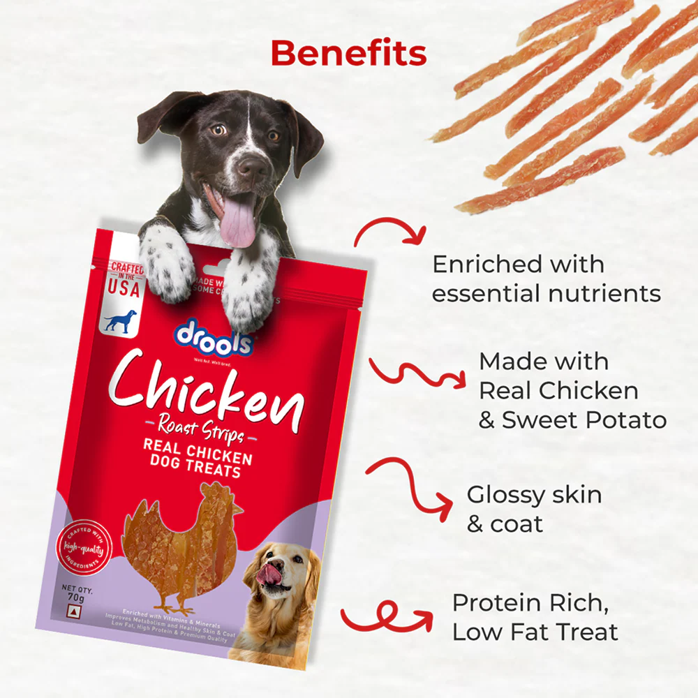 Drools Chicken Roast Strips Dogs Treats - Image 5