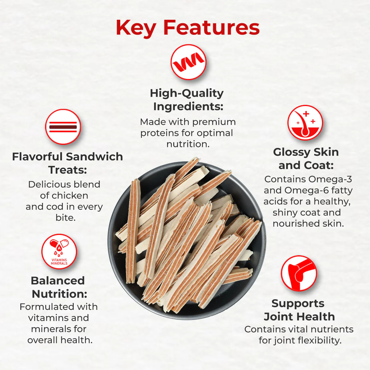 Drools Cod Fish Sandwich Dog Treats - Image 6