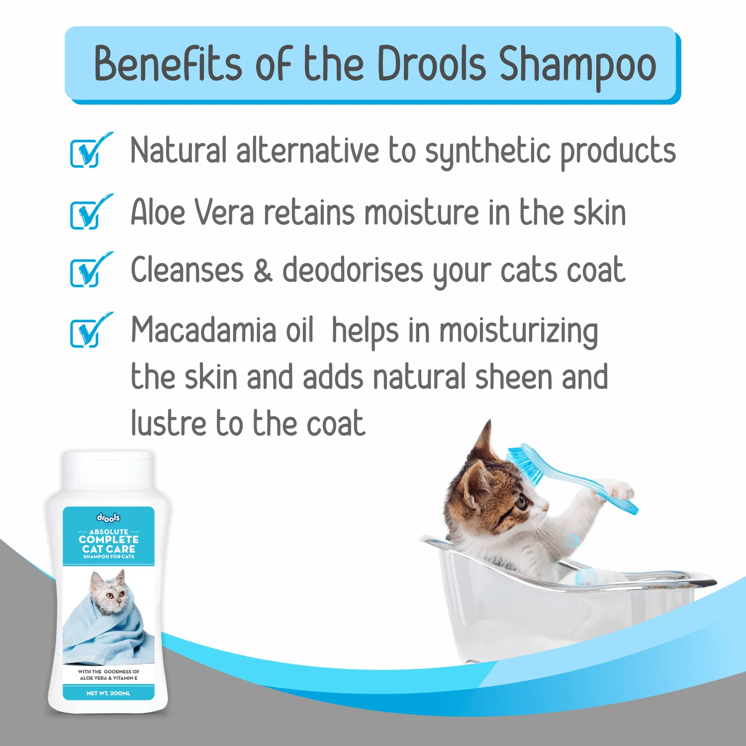 Drools Complete Care Shampoo for Cats - Image 3