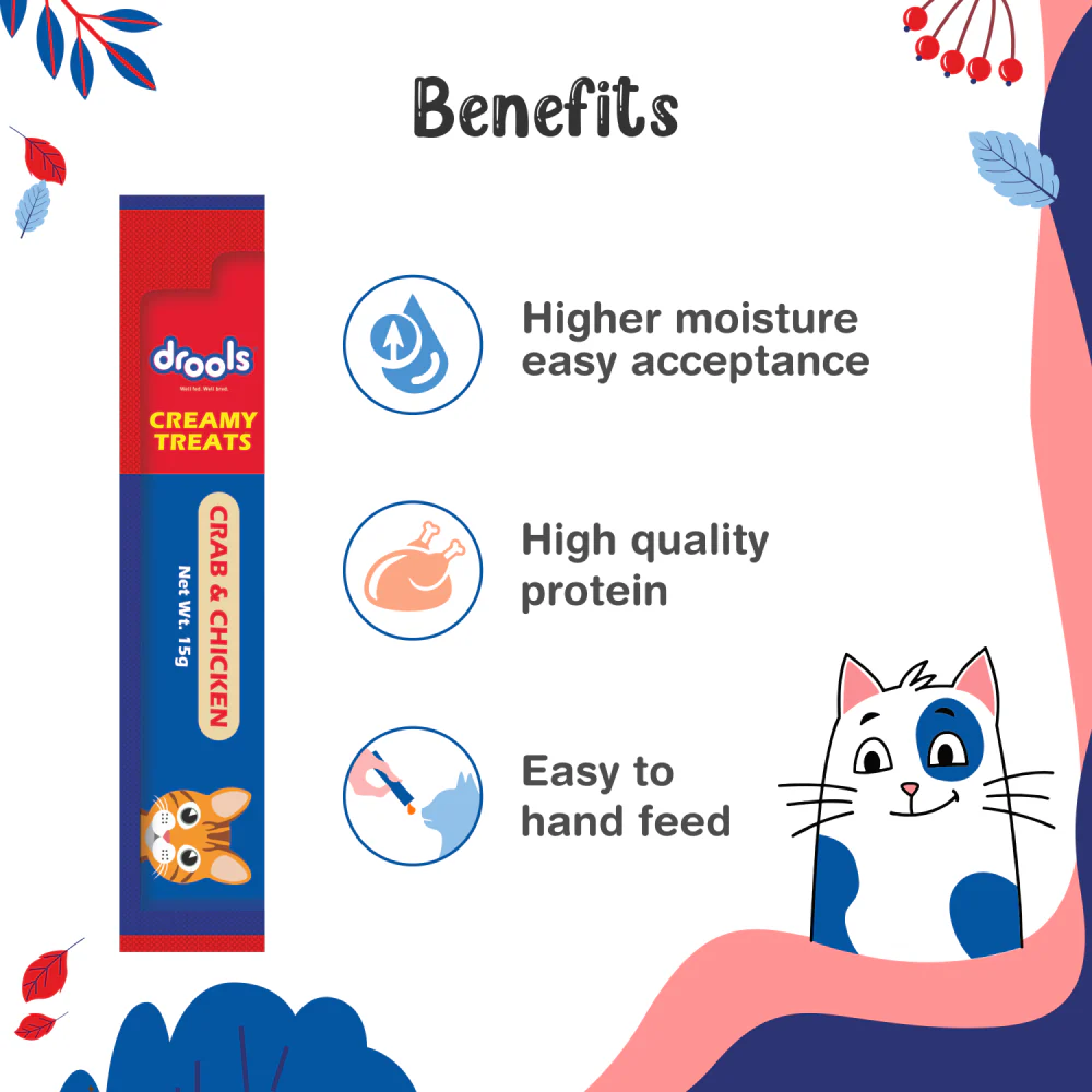 Drools Crab & Chicken Creamy Cat Treats - Image 3