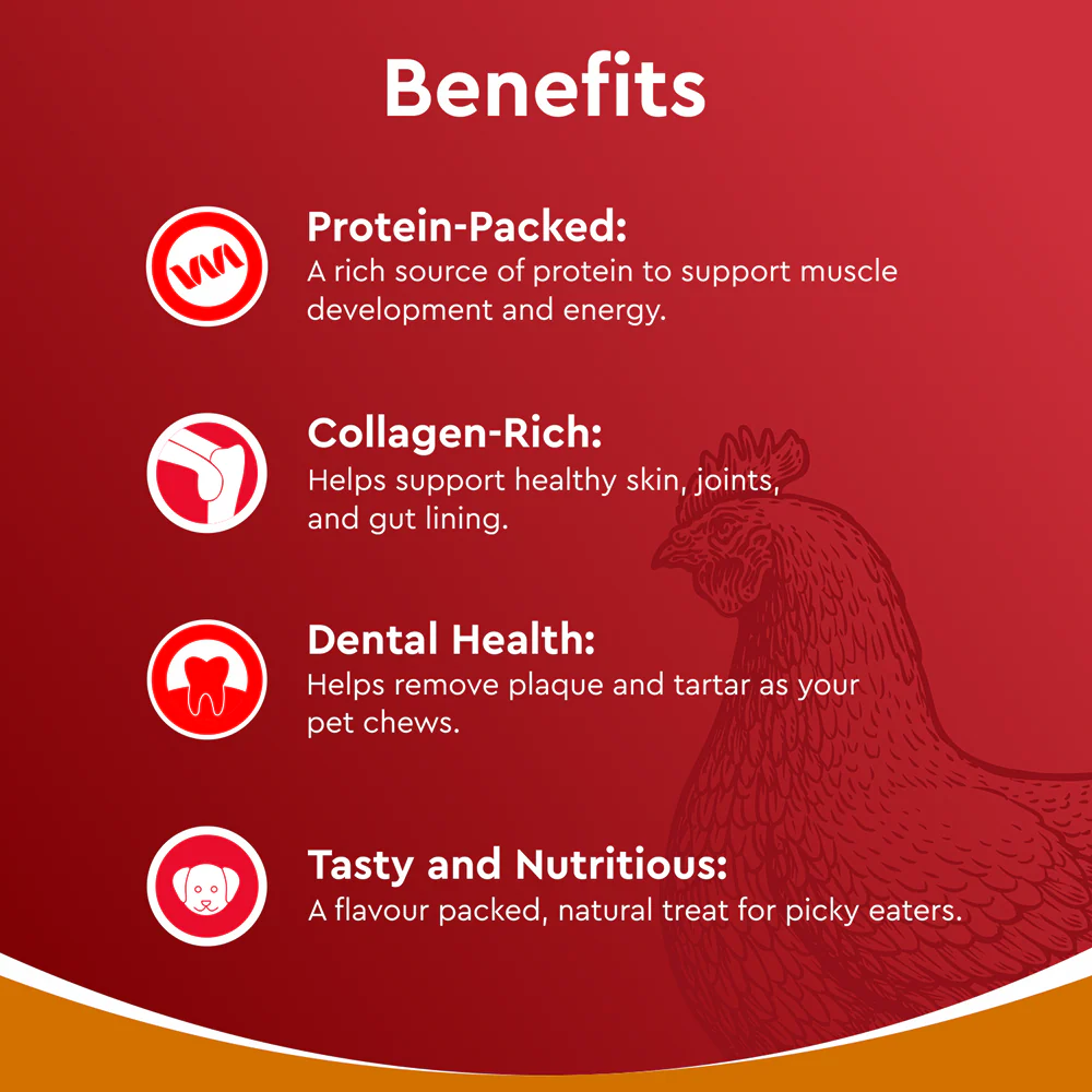 Drools Dehydrated Real Chicken Feet Chews Treat for Dogs - Image 5