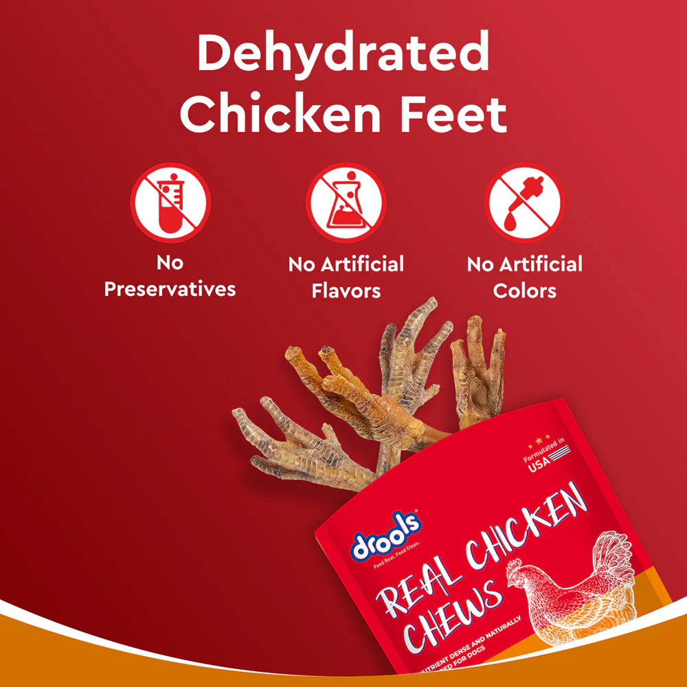Drools Dehydrated Real Chicken Feet Chews Treat for Dogs - Image 6