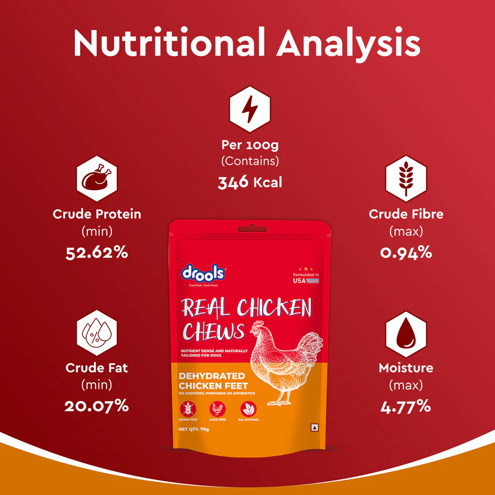 Drools Dehydrated Real Chicken Feet Chews Treat for Dogs - Image 8