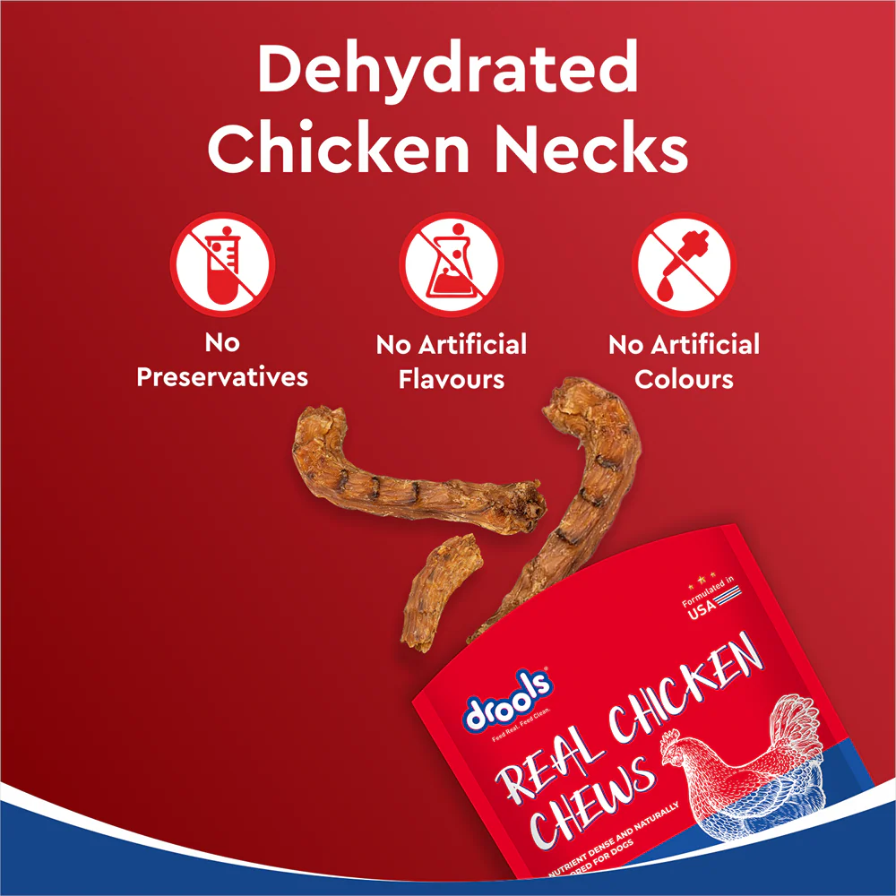 Drools Dehydrated Real Chicken Necks Chews Treat for Dogs - Image 6