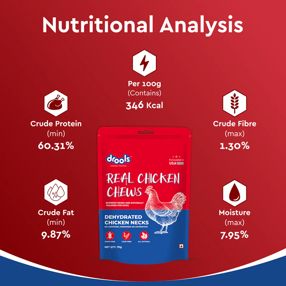 Drools Dehydrated Real Chicken Necks Chews Treat for Dogs - Image 8