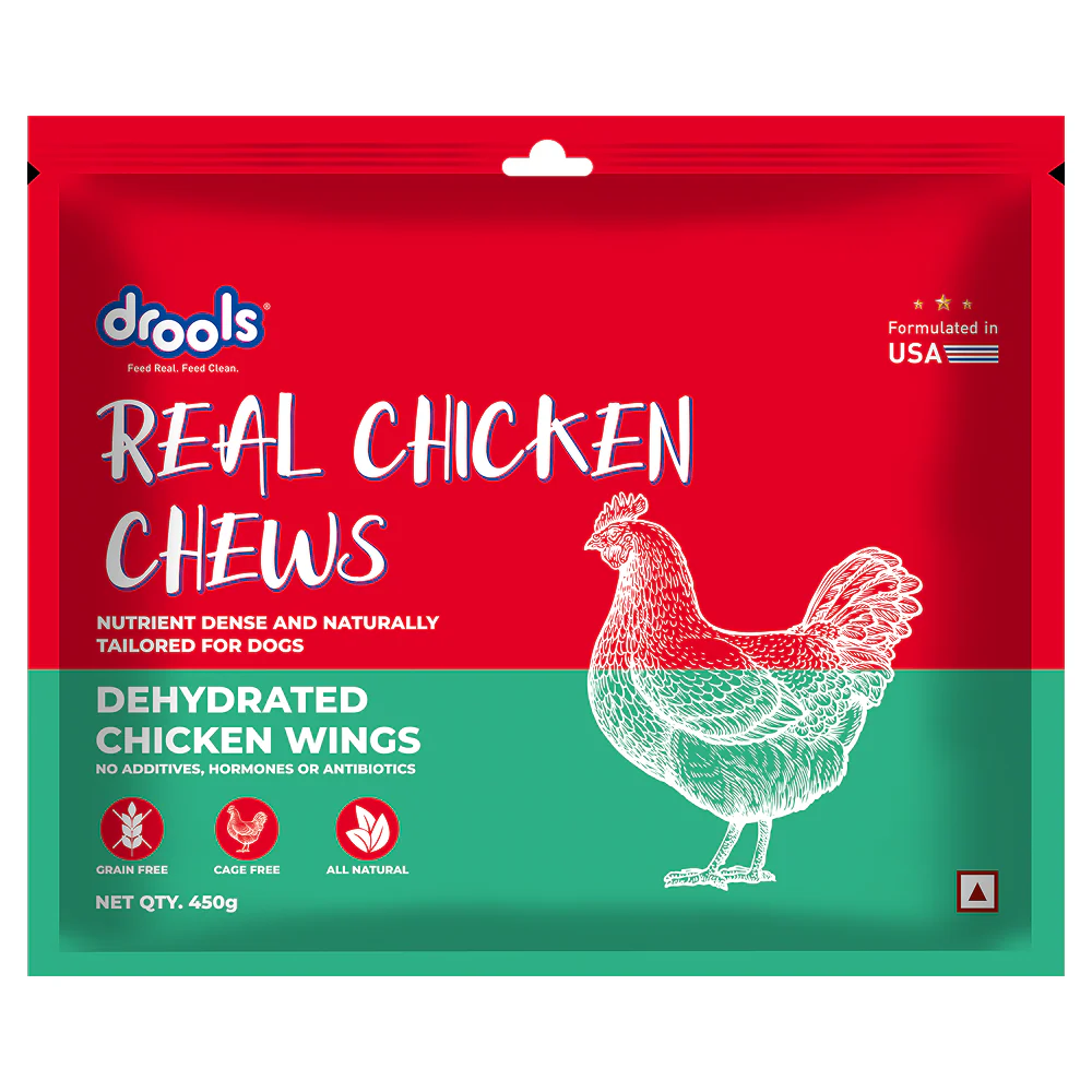 Drools Dehydrated Real Chicken Wing Chews Treat for Dogs - Image 10