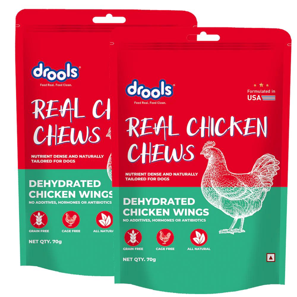 Drools Dehydrated Real Chicken Wing Chews Treat for Dogs - Image 4
