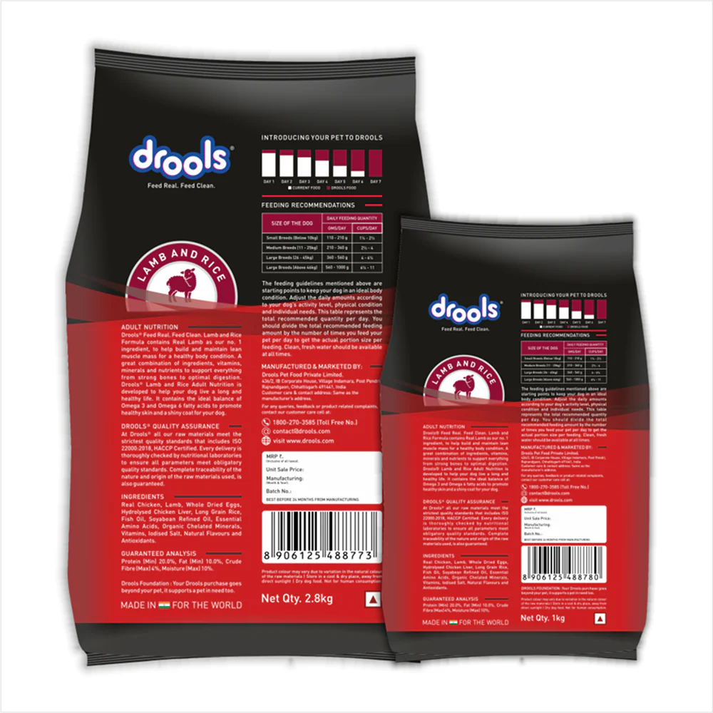 Drools Lamb and Rice Adult Dog Dry Food - Image 10