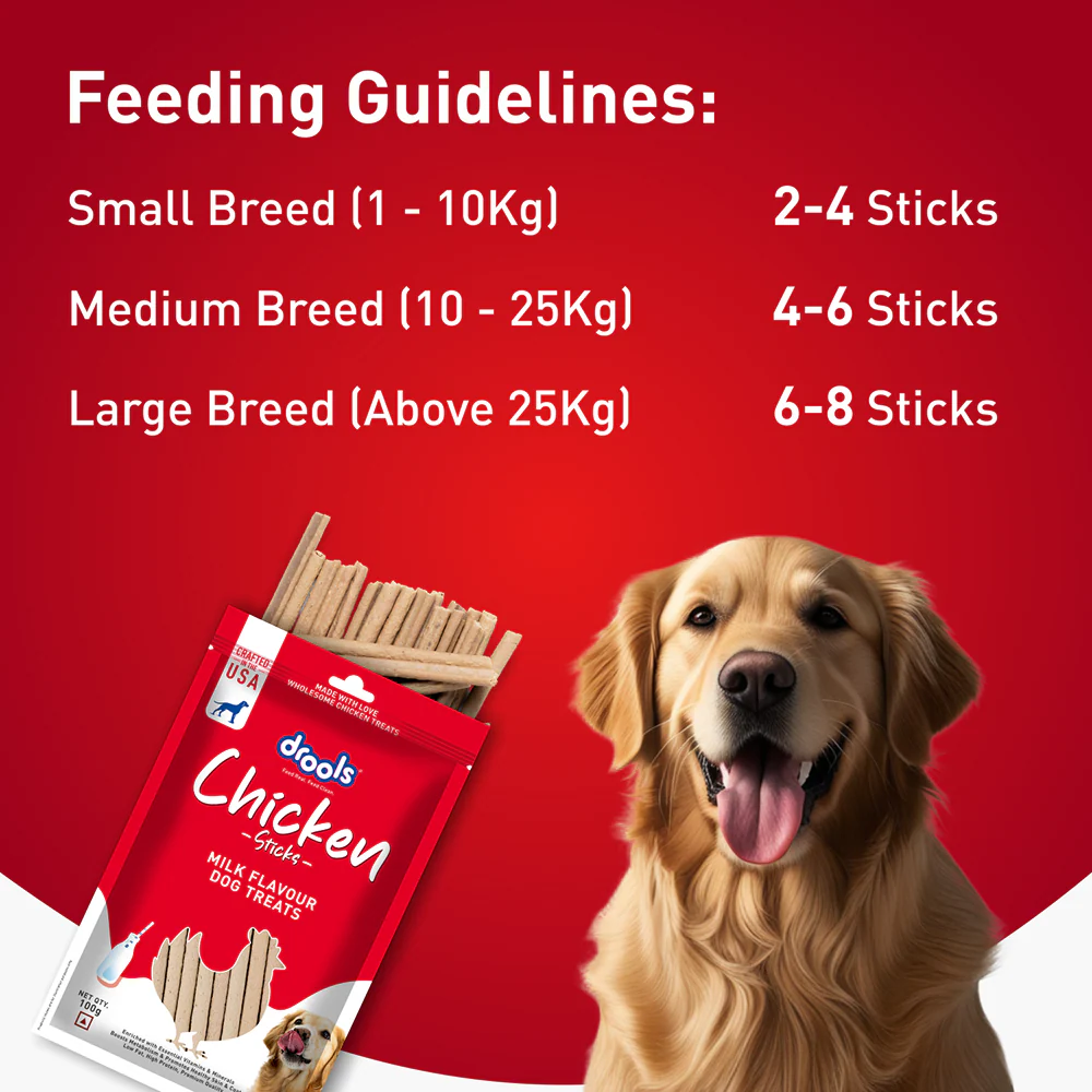 Drools Milk Flavour Chicken Sticks Treat for Dogs - Image 6