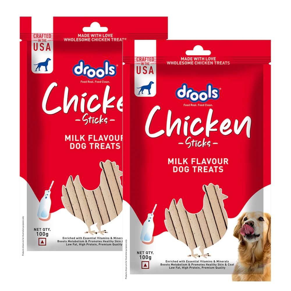 Drools Milk Flavour Chicken Sticks Treat for Dogs - Image 8
