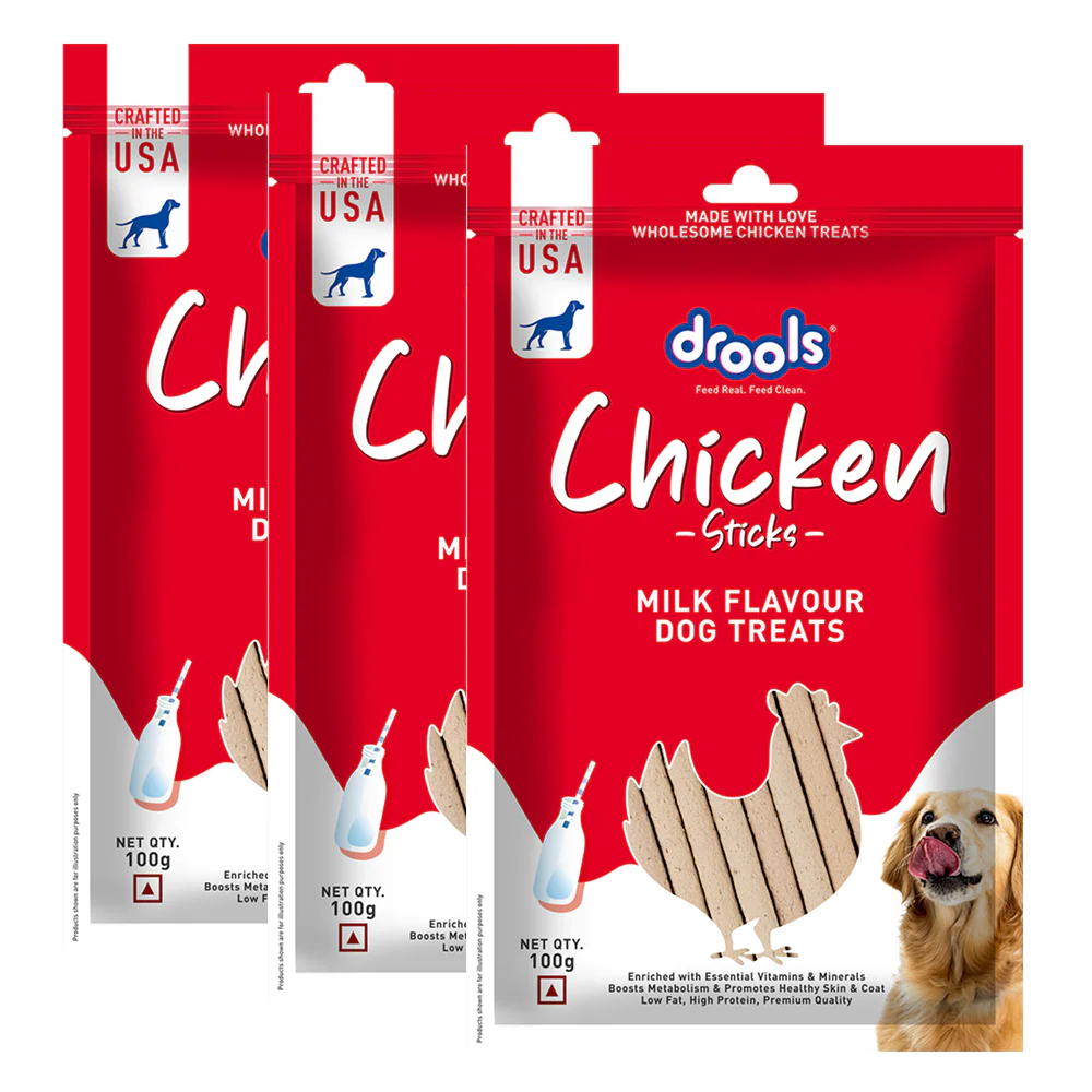 Drools Milk Flavour Chicken Sticks Treat for Dogs - Image 9