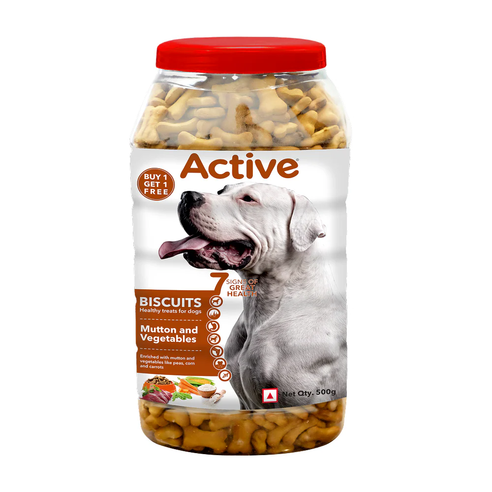 Active Mutton & Vegetable Flavour Biscuit Dog Treats (Buy 1 Get 1) - Image 6