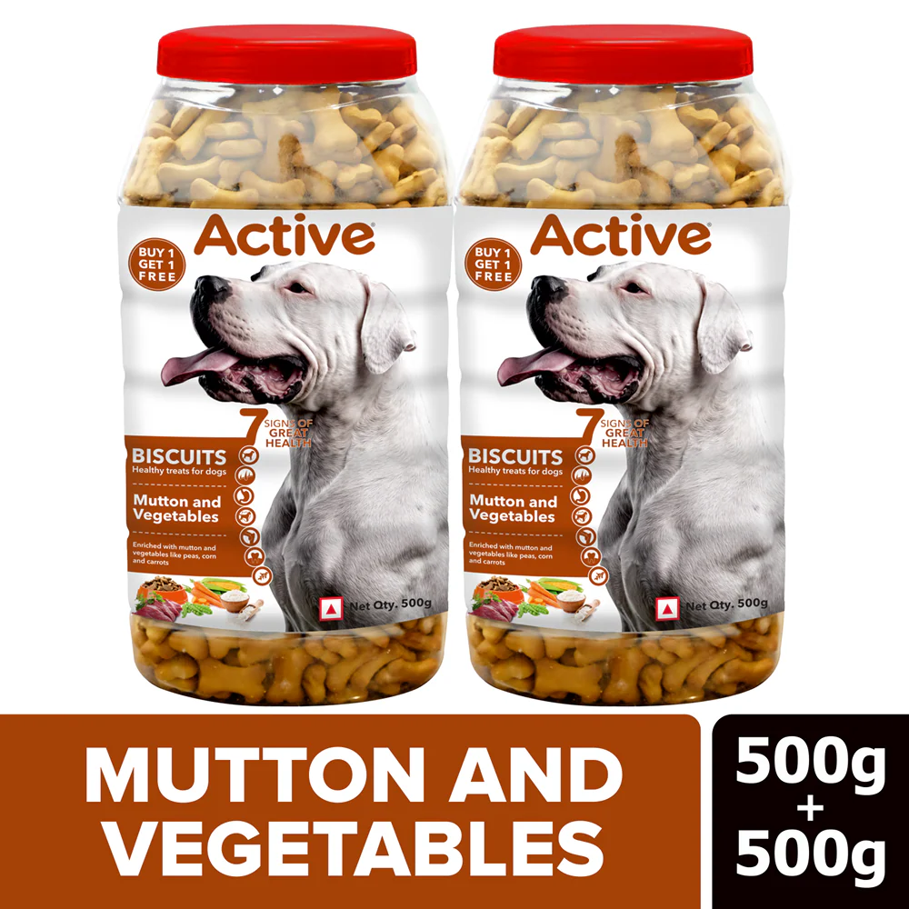 Active Mutton & Vegetable Flavour Biscuit Dog Treats (Buy 1 Get 1) - Image 8