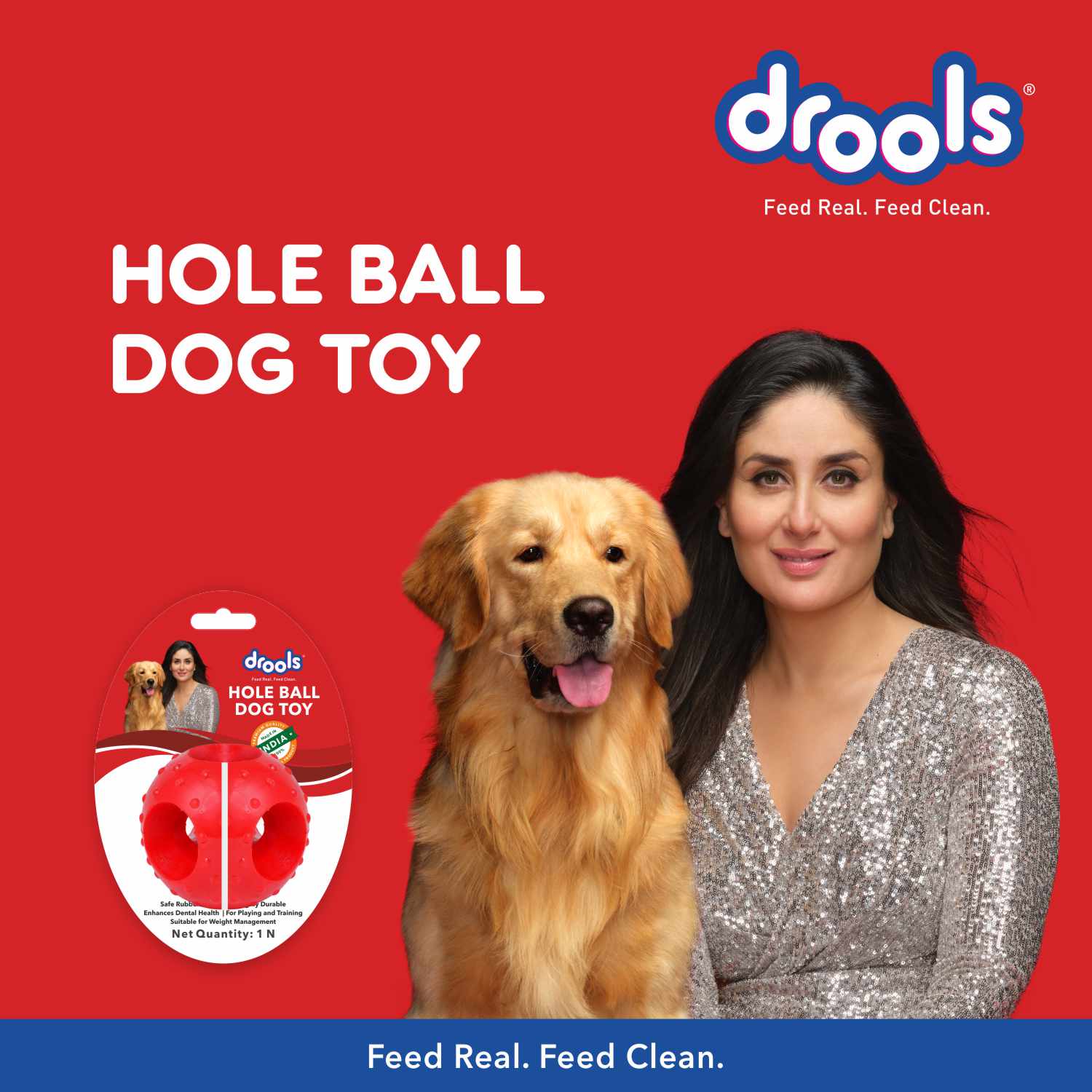 Drools Non Toxic Rubber Hole Ball Teething Toy for Puppies and Dogs | For Aggressive Chewers - Image 5