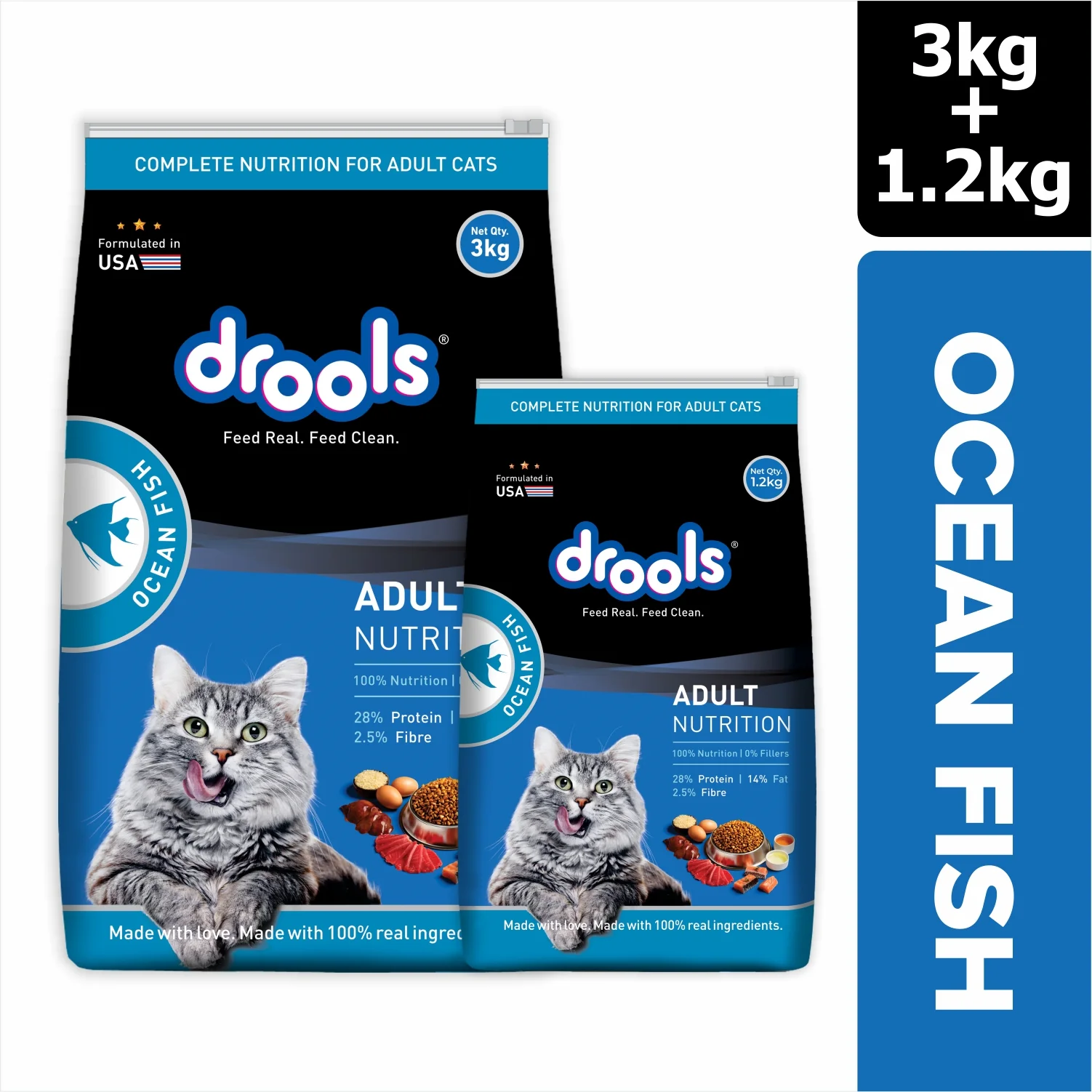 Drools Ocean Fish Adult Cat Dry Food - Image 13