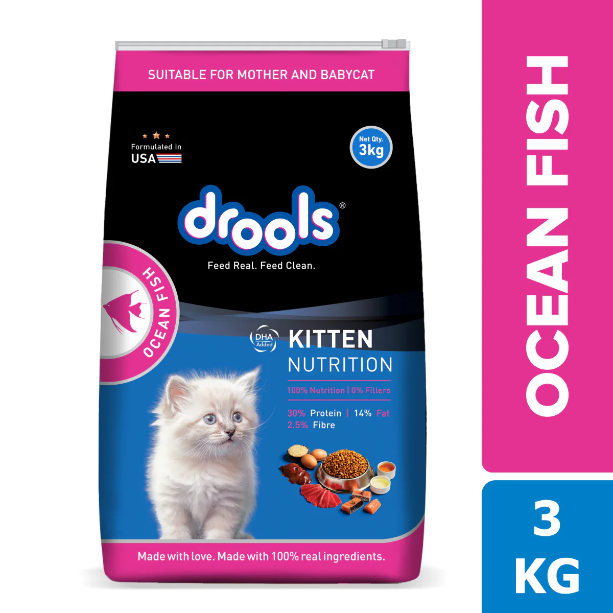 Drools Ocean Fish Kitten Cat Dry Food - Image 12