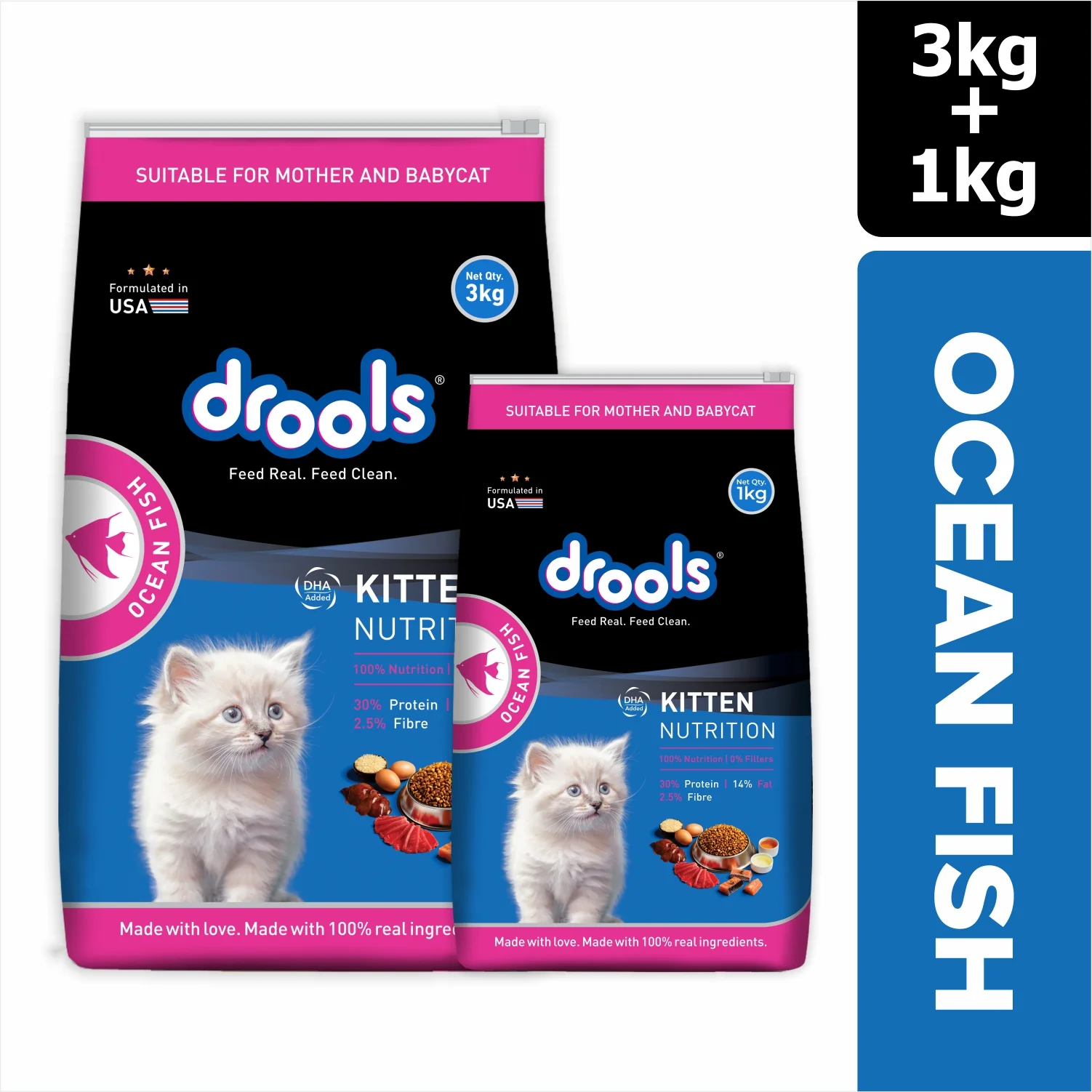Drools Ocean Fish Kitten Cat Dry Food - Image 15