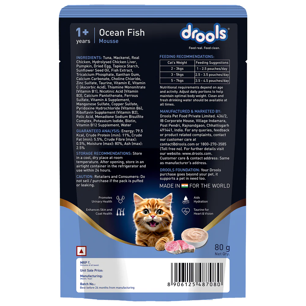 Drools Ocean Fish Mousse Adult Cat Wet Food - Image 14