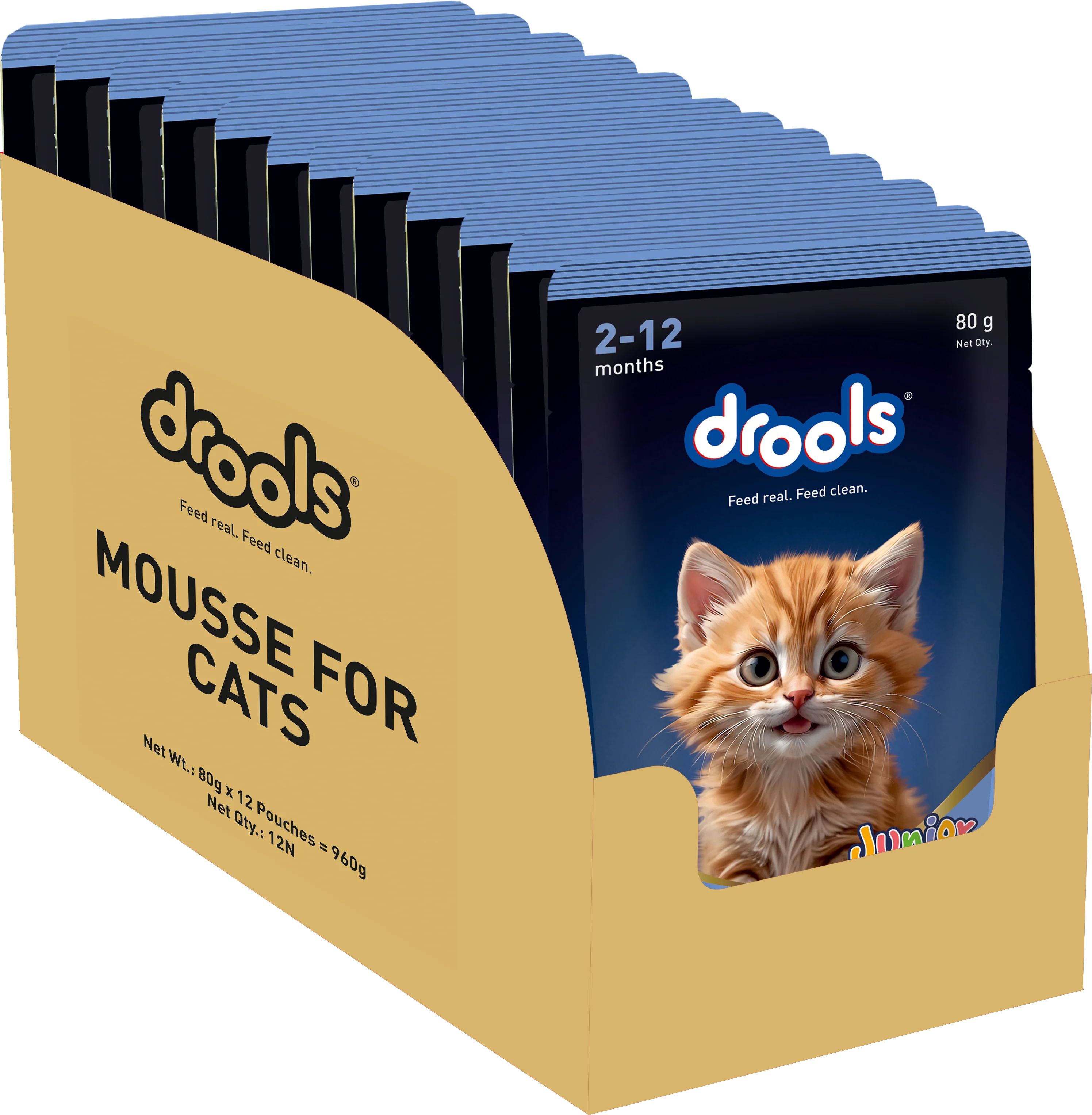 Drools Ocean Fish Mousse Kitten Cat Wet Food - Image 2