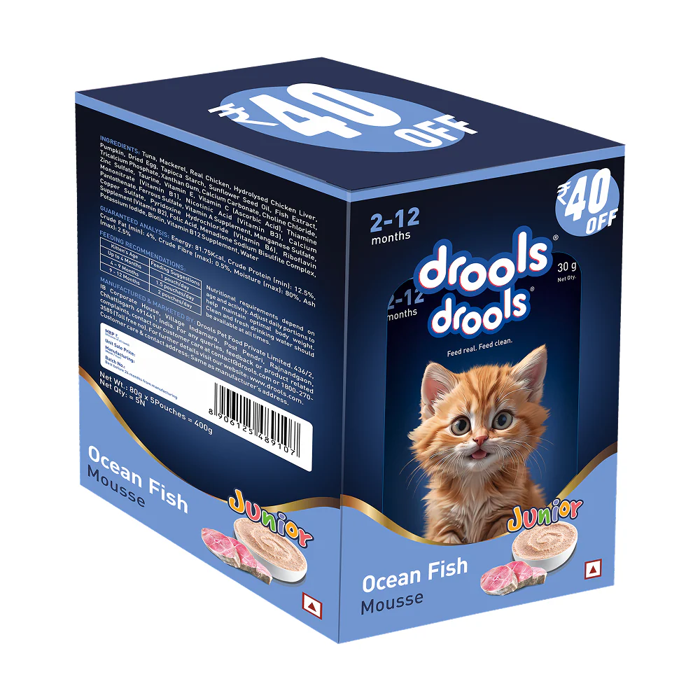 Drools Ocean Fish Mousse Kitten Cat Wet Food - Image 3