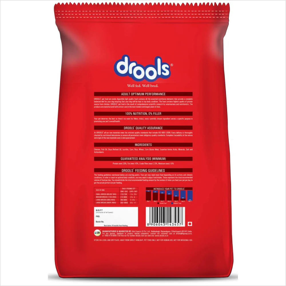 Drools Optimum Performance Adult Dog Dry Food - Image 2