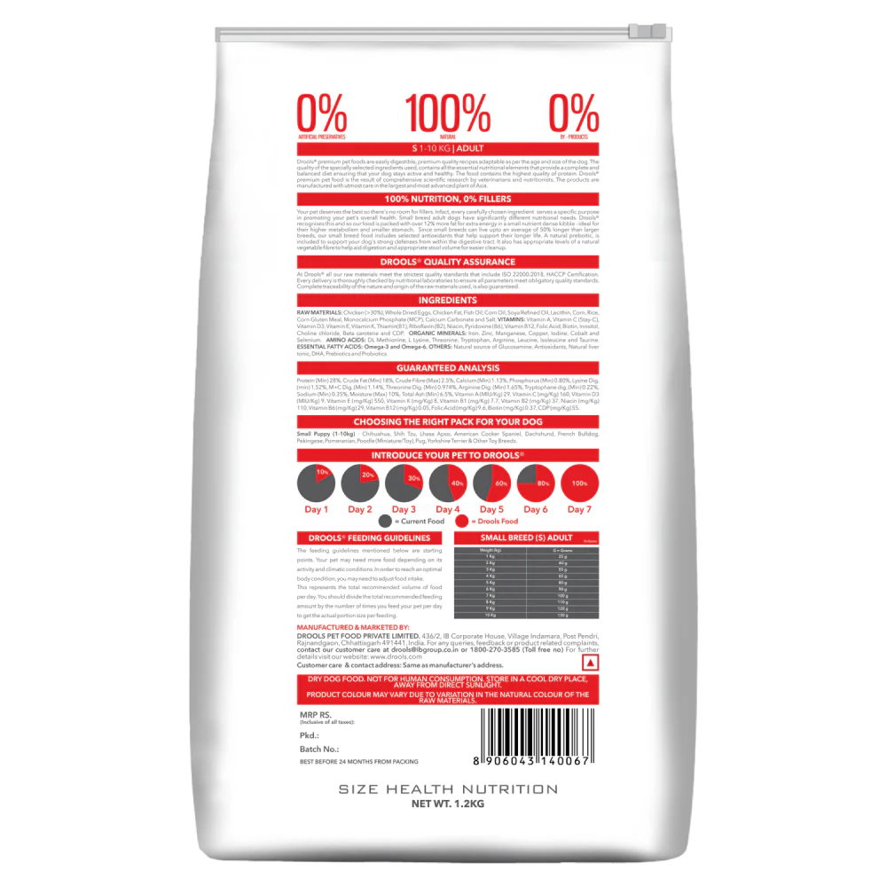 Drools Premium Small Breed Adult Dog Dry Food - Image 2