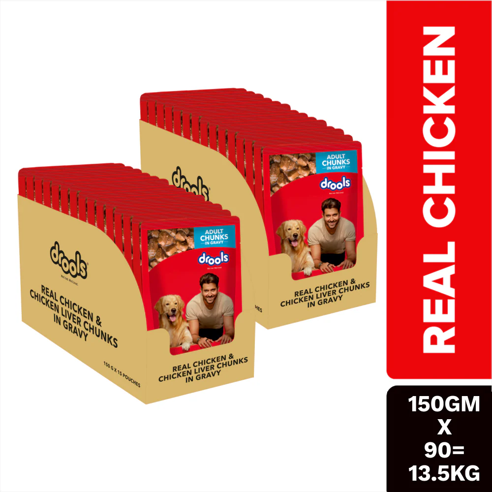 Drools Real Chicken & Chicken Liver Chunks in Gravy Adult Dog Wet Food - Image 13