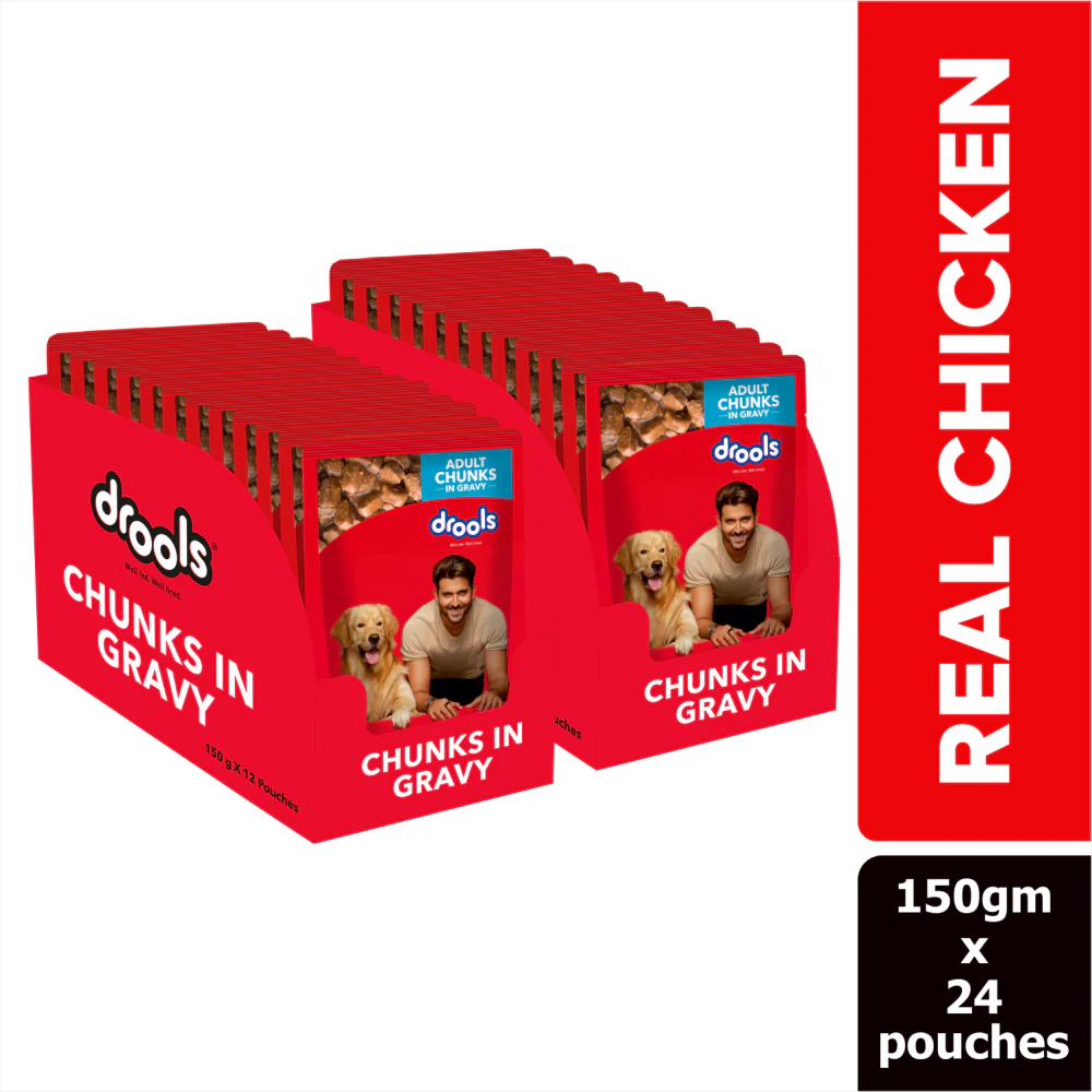 Drools Real Chicken & Chicken Liver Chunks in Gravy Adult Dog Wet Food - Image 7
