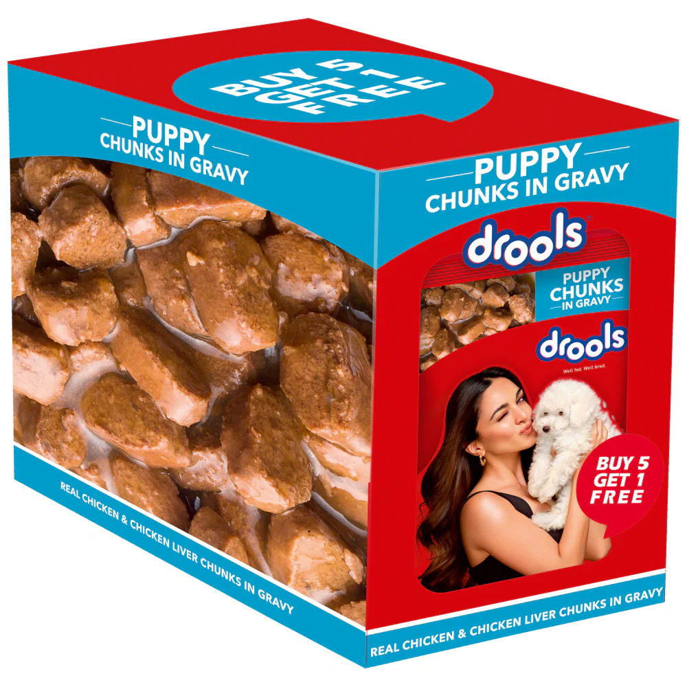 Drools Real Chicken & Chicken Liver Chunks in Gravy Puppy Dog Wet Food - Image 3