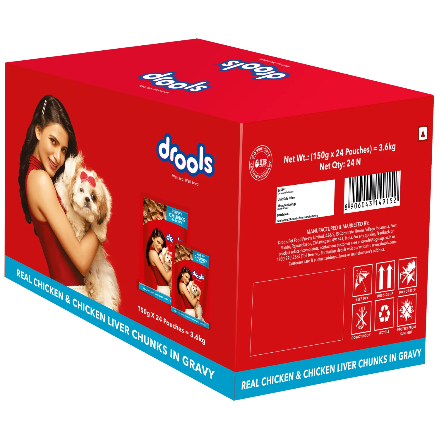 Drools Real Chicken & Chicken Liver Chunks in Gravy Puppy Dog Wet Food - Image 7