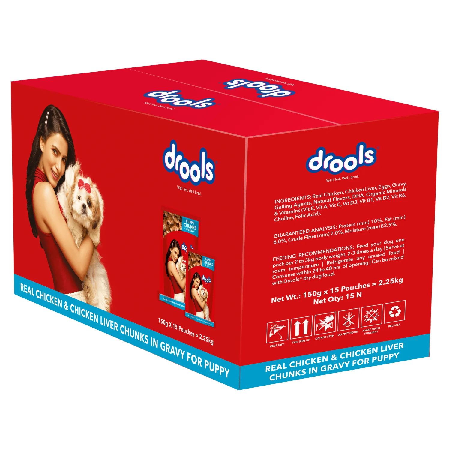 Drools Real Chicken & Chicken Liver Chunks in Gravy Puppy Dog Wet Food - Image 8