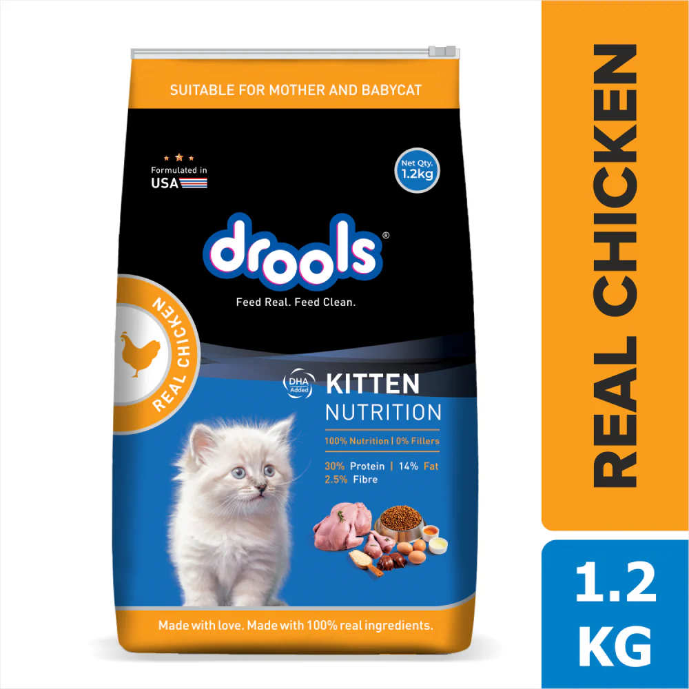 Drools Real Chicken Kitten Dry Food - Image 2