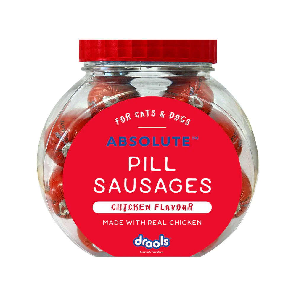 Drools Real Chicken Pill Sausage Treats for Dogs and Cats(Jar) - Image 2