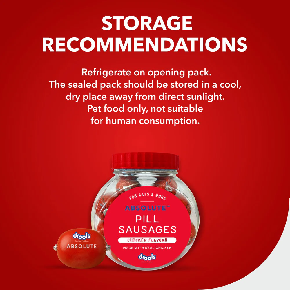 Drools Real Chicken Pill Sausage Treats for Dogs and Cats(Jar) - Image 7